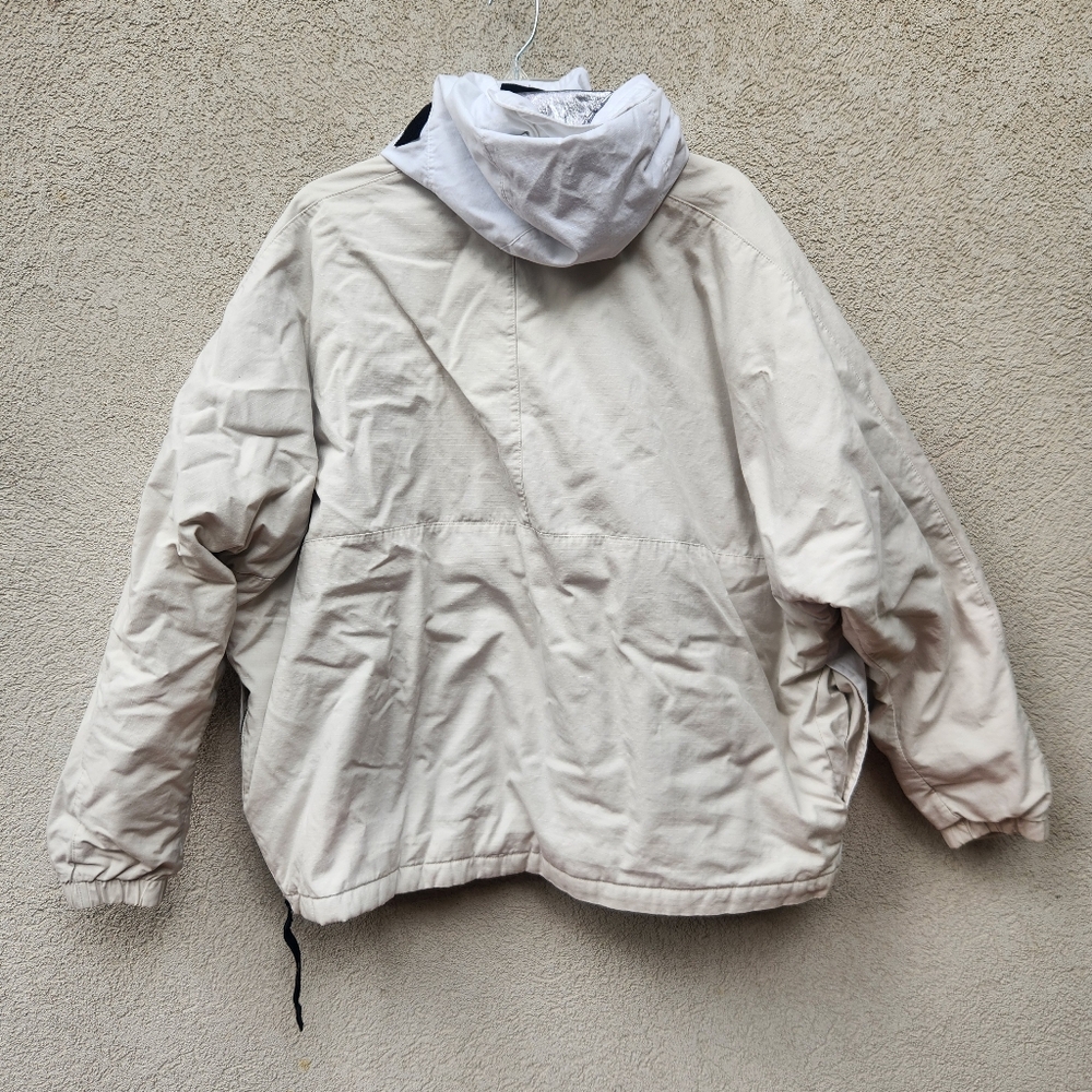 NIKE Air Force Jacket Men's Large White Pullover Half Zip Snowboard Ski Hoodie - Picture 7 of 16